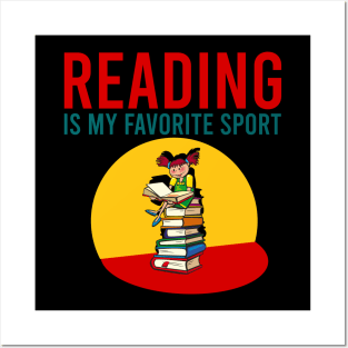 Reading is my favorite sport Posters and Art